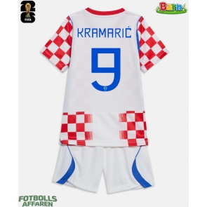 Kroatien Andrej Kramaric #9 Hemmaställ Barn VM 2026 Kortärmad (+ Korta byxor)